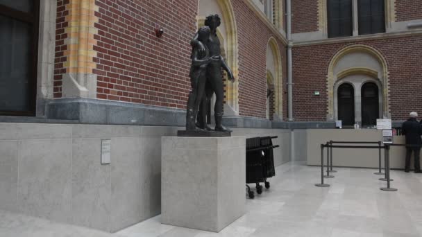 Музей Рийгикогу Амстердам Нидерланды 2019 — стоковое видео