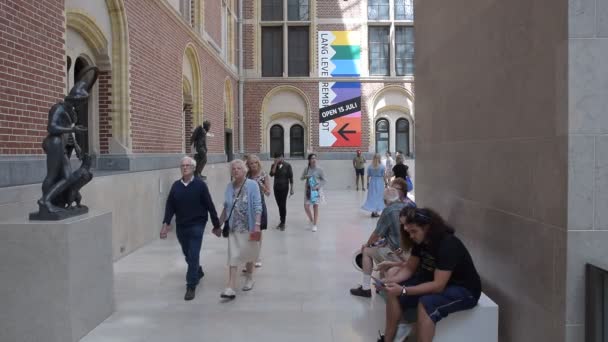 Dentro Del Rijksmuseum Ámsterdam 2019 — Vídeo de stock