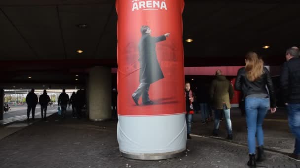 Johan Cruijff Filarze Johan Cruijff Arena Amsterdam Holandia 2020 — Wideo stockowe