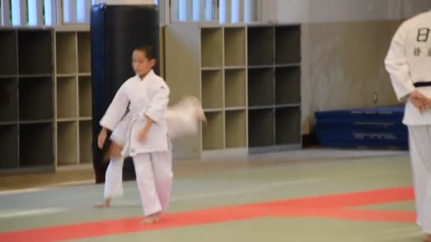 Judoka Tréning Osaka Budo Centerben Japán 2016 — Stock videók