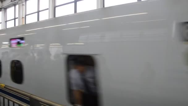Kyushu Nyugat Shinkansen Hiroshimában Japán 2016 — Stock videók
