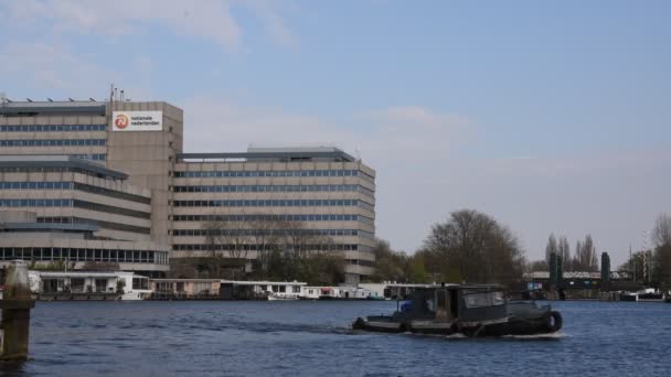 Nationale Nederland Building Amsterdam Hollandia 2020 — Stock videók