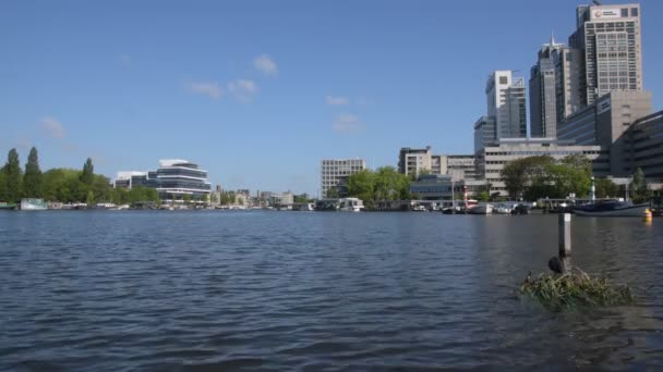 アムステルダムのナショナル ネーデルラント ビルディング オランダ2020 — ストック動画
