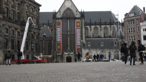 Iglesia Nieuwe Kerk Amsterdam Holanda 2020 — Vídeos de Stock