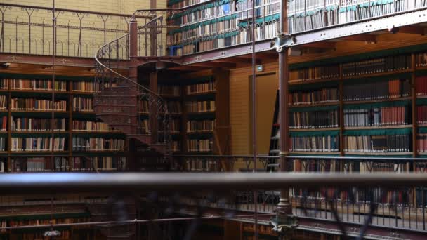 Biblioteca Antigua Rijksmuseum Amsterdam Países Bajos 2019 — Vídeo de stock
