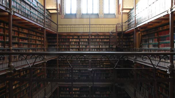 Biblioteca Antigua Rijksmuseum Amsterdam Países Bajos 2019 — Vídeos de Stock