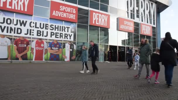 Güneydoğu Amsterdam Daki Perry Spor Dükkanı Hollanda 2020 — Stok video