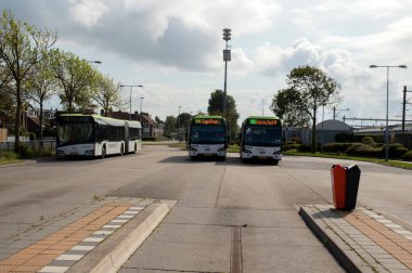 Hollanda, Den Helder 'deki otobüs durağında 23-9-2019