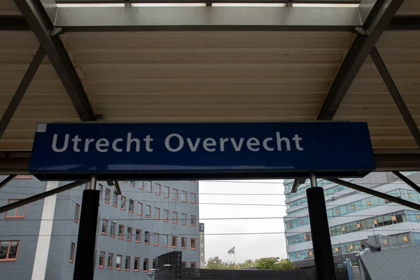 Billboard Treinstation Utrecht Overvecht Utrecht 2020 — Stockfoto