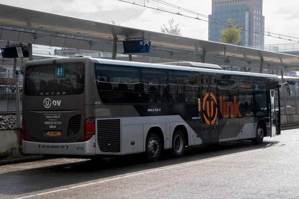 Bus Arrêt Bus Gare Centrale Utrecht Pays Bas 2021 — Photo