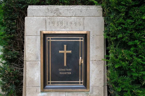 Friedhofsregister Auf Den Commonwealth Kriegsgräbern Auf Dem Nieuwe Ooster Friedhof — Stockfoto