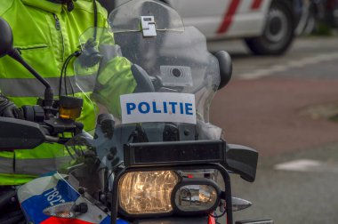 Hollanda 7-9-2019 Amsterdam 'da Bir Polis Otomobili Kapanıyor