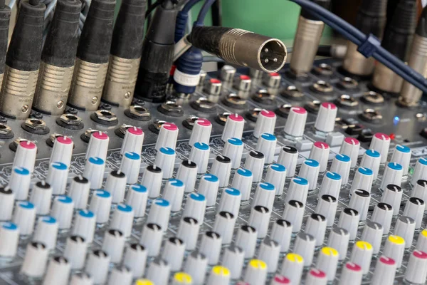 Close Sound Mixer Amsterdam Nederländerna 2020 — Stockfoto