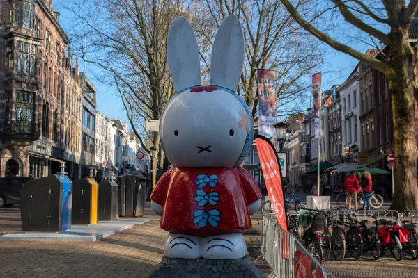 Dick Bruna Miffy Figure Utrecht Netherlands 2019 — Stok fotoğraf