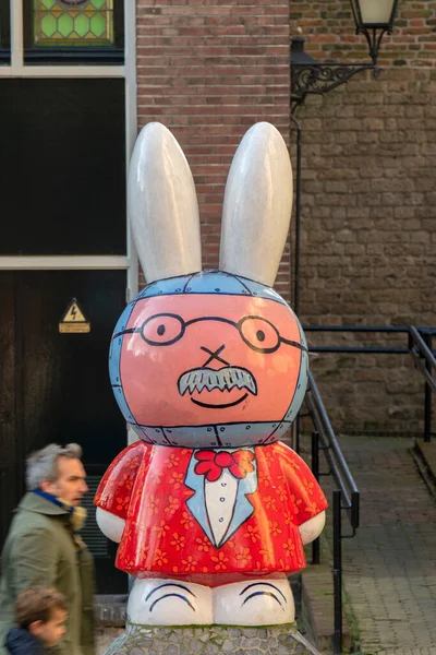 Close Miffy Statue Utrecht Netherlands 2019 — Stock Photo, Image