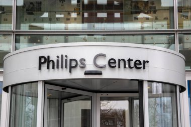 Amsterdam 'daki Giriş Philips Merkezi Hollanda 19-3-2020