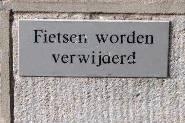 Genel İmza Bisikletleri Amsterdam 'da Kaldırılacak Hollanda 24-4-2021