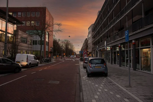 阿姆斯特丹的Eerste Oosterparkstraat荷兰 2021年1月13日 — 图库照片