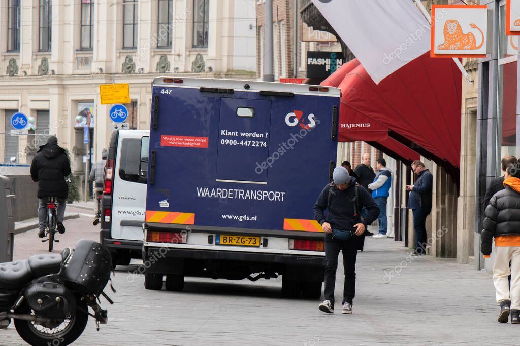 G4S Company Van From The Back At Amsterdam The Netherlands 18-3-2020
