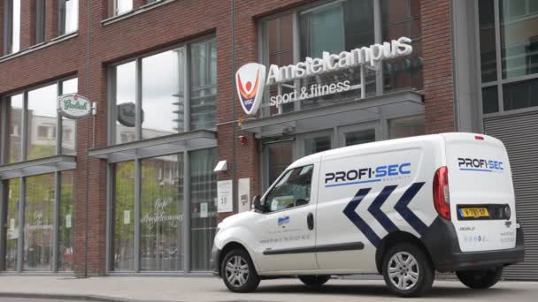 Profi Sec Security Car Bij Amsterdam 2020 — Stockvideo