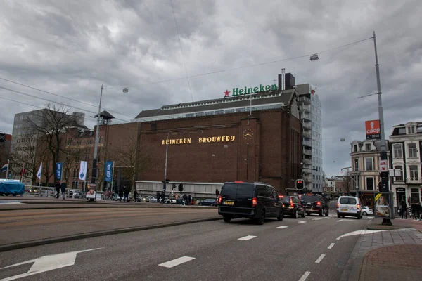 Browar Heineken Brouwerij Amsterdamie Holandia 2020 — Zdjęcie stockowe