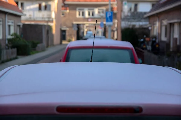 Ice Frost Car Roof Amsterdam Netherlands 2021 — Stock Photo, Image