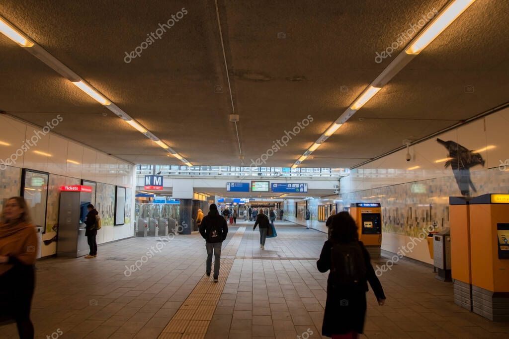 Inside The Train Station Of Amsterdam South The Netherlands 11-12-2019