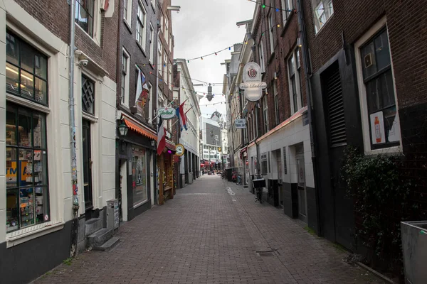 Korte Fellifdwarsstraat Амстердаме Нидерланды 2020 — стоковое фото