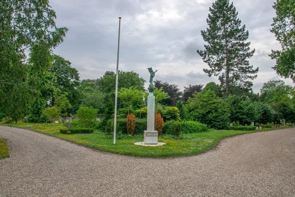 Monumento Los Combatientes Resistencia Segunda Guerra Mundial Ámsterdam 2019 — Foto de Stock