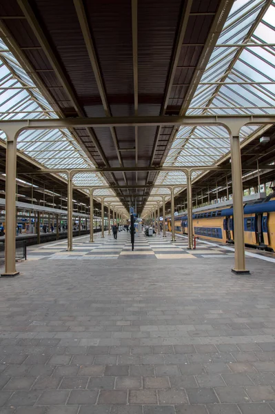 Plataforma Estación Amstel Ámsterdam 2019 — Foto de Stock