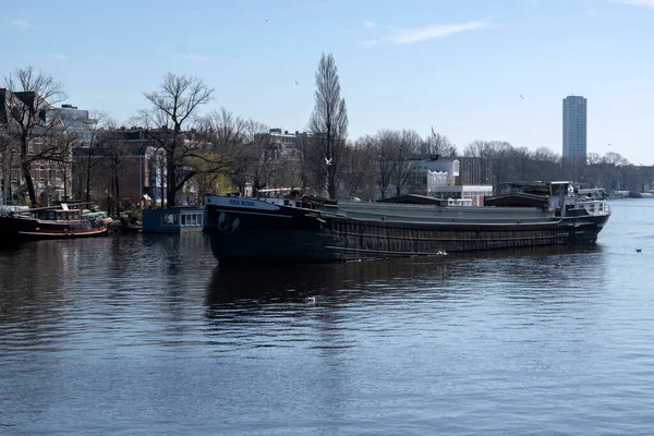 Navire Res Nova Rivière Amstel Amsterdam Aux Pays Bas 2020 — Photo