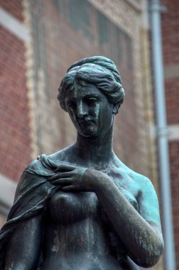 Amsterdam Rijksmuseum 'daki Avcı Diana Heykeli Hollanda 4-6-2018