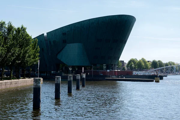 Side View Nemo Museum Amsterdam Netherlands 2020 — Stock fotografie
