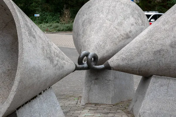 Statua Communicatiebron Bilthoven Holandia 2020 — Zdjęcie stockowe