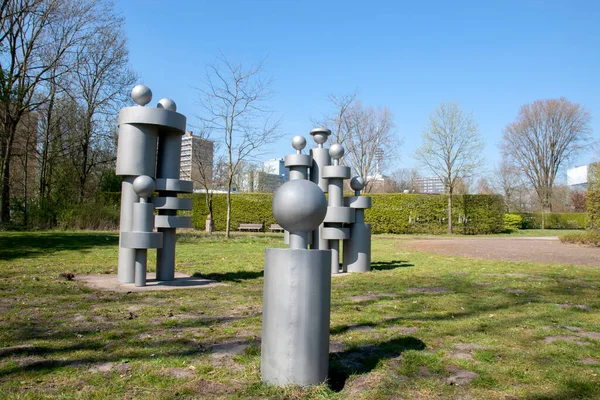 Socha Familie Parku Amstelpark Amsterdamu Nizozemsko 2020 — Stock fotografie