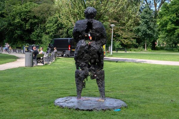 Estátua Mama Baranka Amsterdã Holanda 2020 — Fotografia de Stock