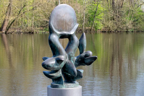 荷兰阿姆斯特丹的太平洋雕像2020年4月6日 — 图库照片