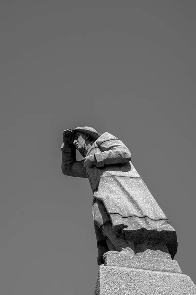 Statua Marinaio Guardia Amsterdam Paesi Bassi 2020 — Foto Stock