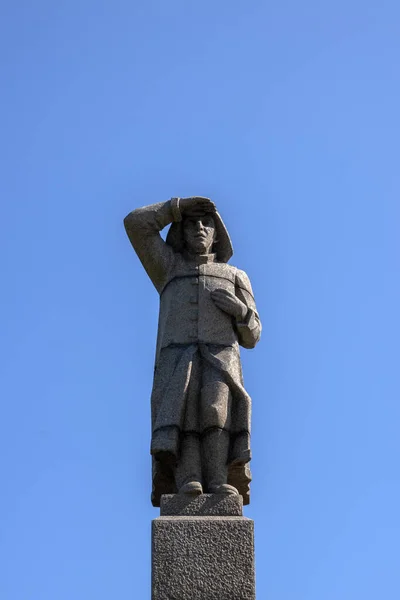 Statue Sailor Lookout Amsterdam Niederlande 2020 — Stockfoto