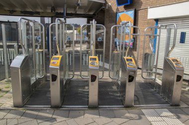 Hollanda, Den Helder tren istasyonundaki kapılar 23-9-2019