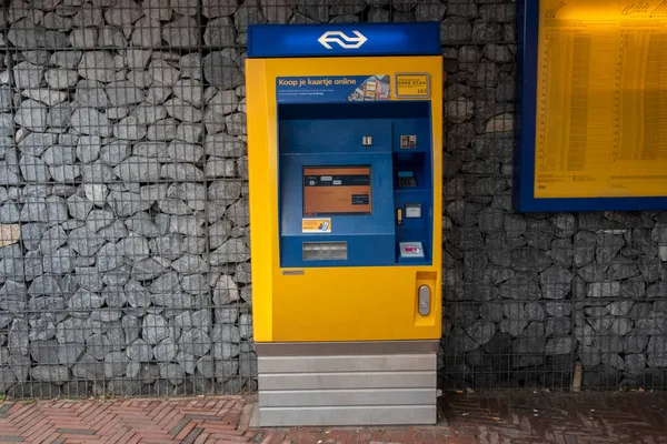 Biglietteria Automatica Alla Stazione Ferroviaria Bilthoven Paesi Bassi 2020 — Foto Stock