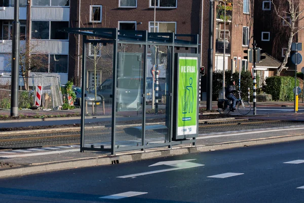 Tram Stop Arent Krijtsstraat Diemen 네덜란드 2020 — 스톡 사진