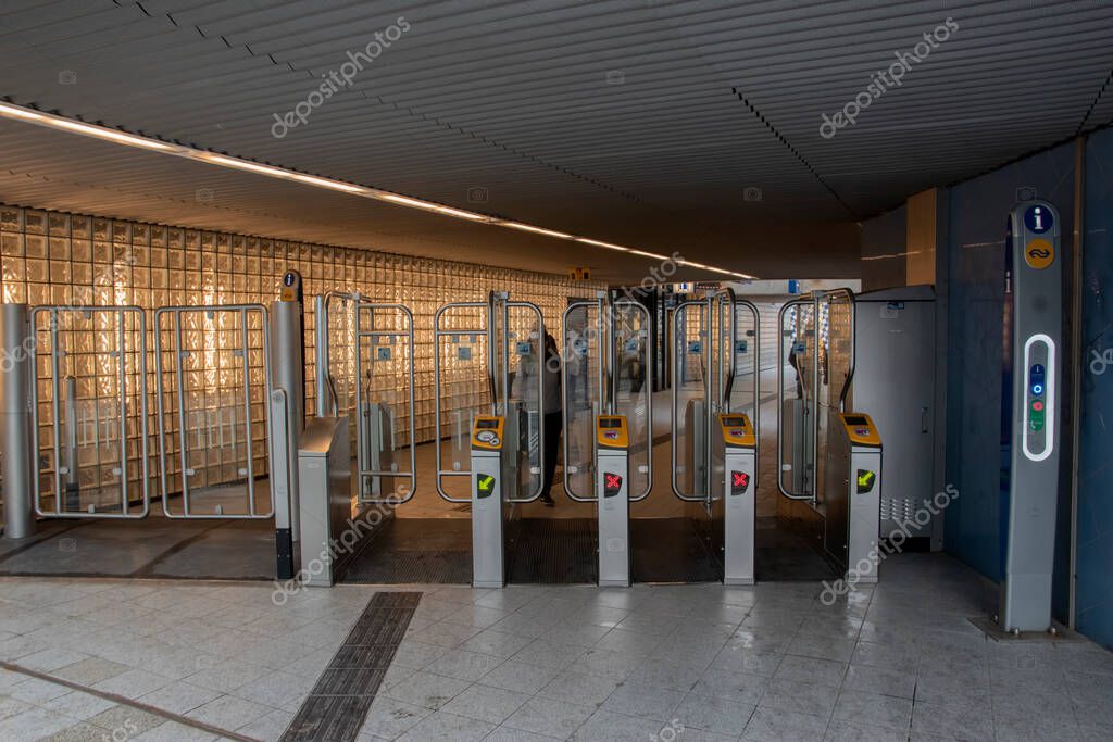 Train Station Check In Out At Utrecht Overvecht At Utrecht The Netherlands 25-9-2020