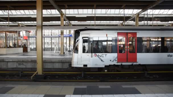 Метро Станции Амстердам Нидерланды 2019 — стоковое видео