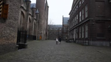 Den Haag 'daki Binnenhof Binası Hollanda 2019