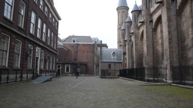 Den Haag 'daki Binnenhof Binası Hollanda 2019