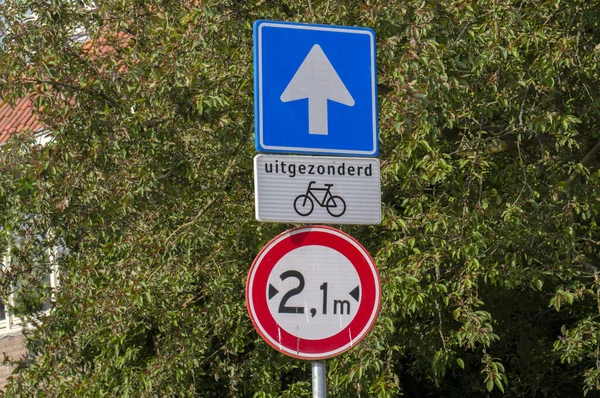 Street Sign Amsterdam Nizozemsko 2020 — Stock fotografie