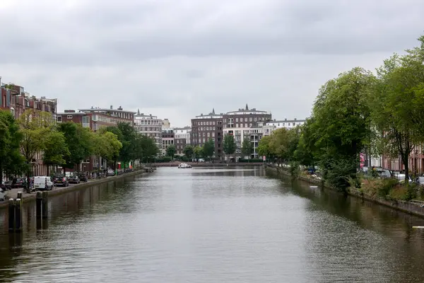 View Kattenslootbrug Bridge Amsterdam Netherlands 2021 — Stock Photo, Image