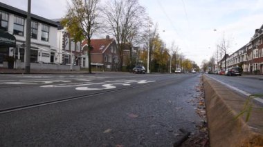 14. tramvay Middenweg Amsterdam 'dan geçiyor Hollanda 2019