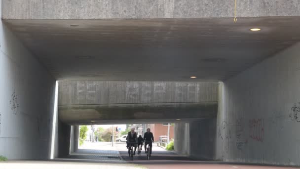 Amsterdam Daki Ringdijk Caddesi Nin Etrafındaki Tünel Hollanda 2020 — Stok video